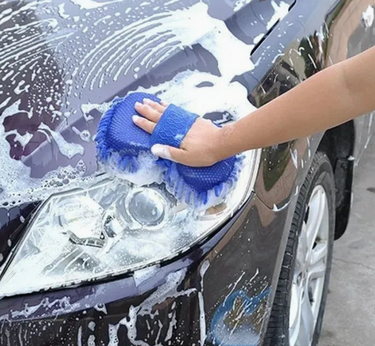 Gant de lavage en microfibre chenille